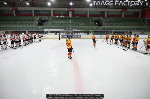 2021-10-17 Valpellice Bulldogs U19-Hockey Asiago 4644 Squadra